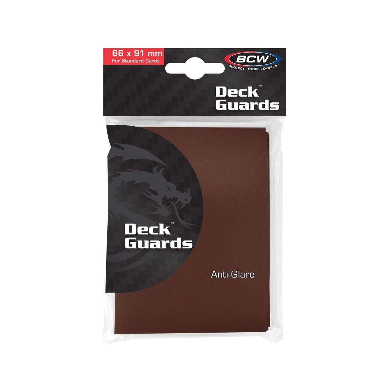 BCW Gaming Deck Guard Matte Brown 50ct Pack / Case of 120