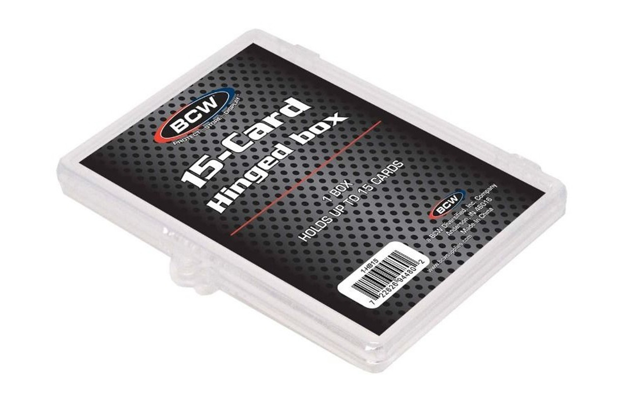 BCW 15-card Hinged Box / Case of 100