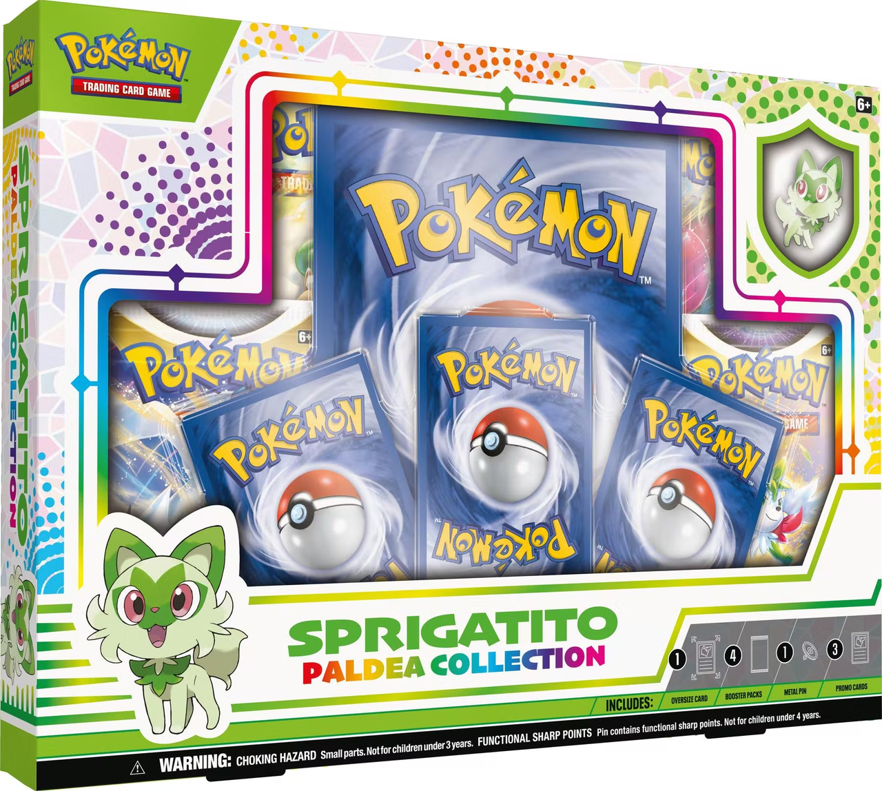 Pokemon Paldea Collection Box - Set of 3 (Sprigatito / Fuecoco / Quaxly)