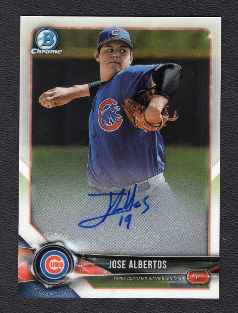 2018 Bowman Chrome #BCPA-JAL Jose Albertos Autograph