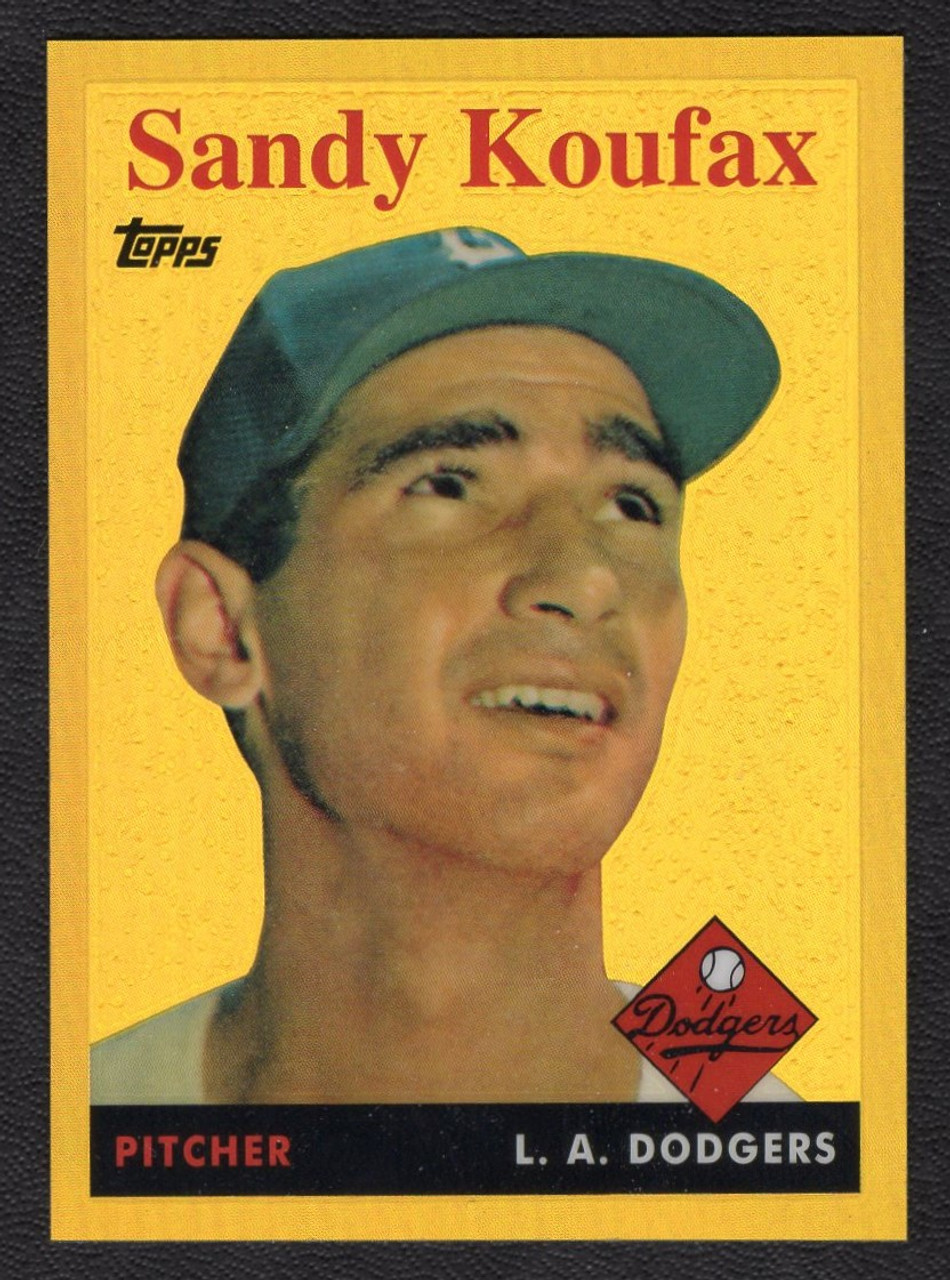 2014 Topps Factory Set #187 Sandy Koufax Gold Refractor