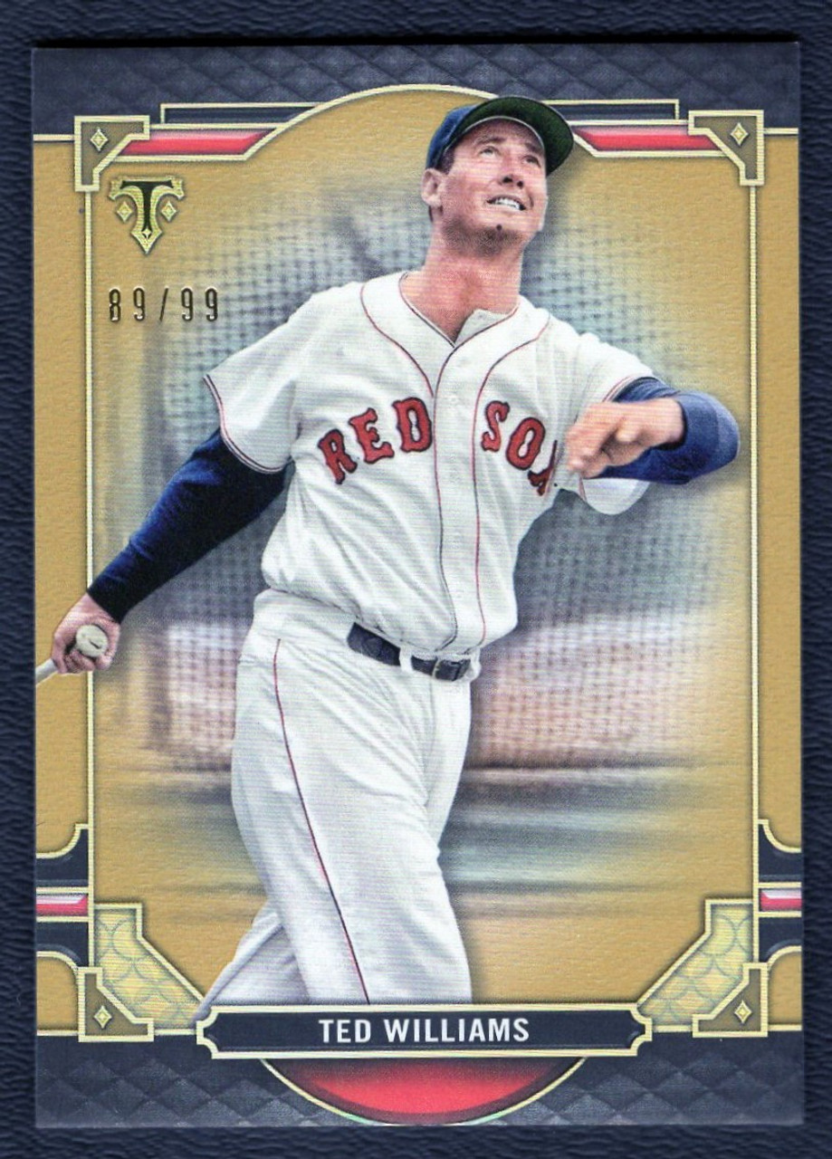 2022 Topps Triple Threads #90 Ted Williams Gold 89/99