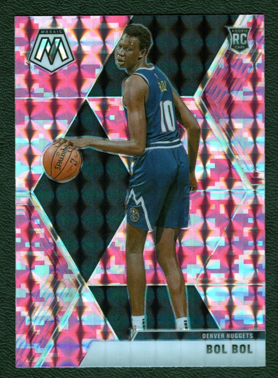 2019/20 Panini Mosaic #222 Bol Bol Pink Camo Prizm Rookie/RC