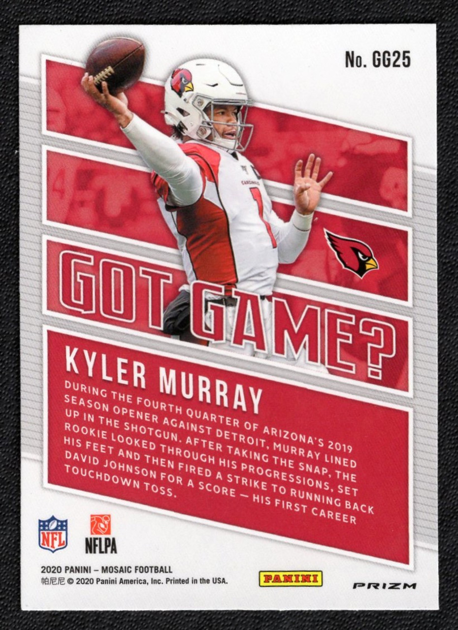 2020 Panini Mosaic #GG25 Kyler Murray Got Game Green