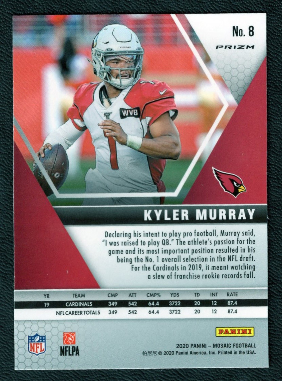 2020 Panini Mosaic #8 Kyler Murray  Reactive Green Prizm