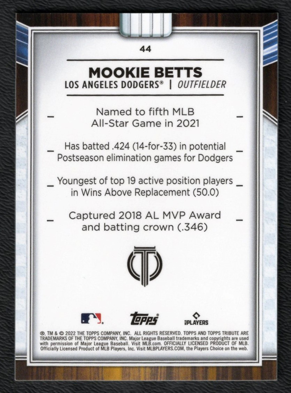 2022 Topps Tribute #44 Mookie Betts Green 61/99