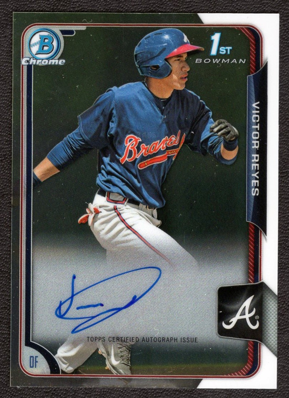 2015 Bowman Chrome #BCAP-VR Victor Reyes 1st Autograph