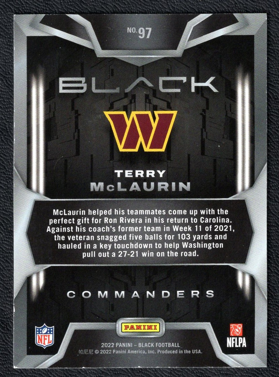 2022 Panini Black #97 Terry McLaurin Gold 3/5