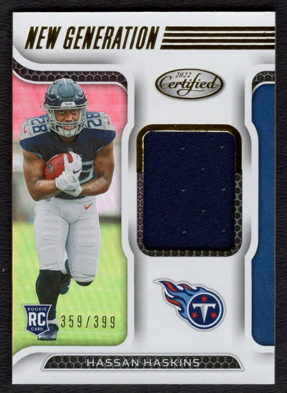 2022 Panini Certified #NGJ-HH Hassan Haskins 359/399 New Generation Rookie Jersey Relic