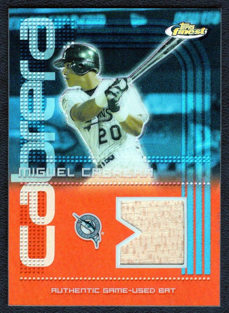 2004 Topps Finest #FR-MC Miguel Cabrera Game Used Bat Relic - The Baseball  Card King, Inc.