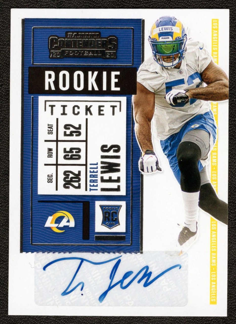 2020 Panini Contenders #173 Terrell Lewis Rookie Ticket Autograph