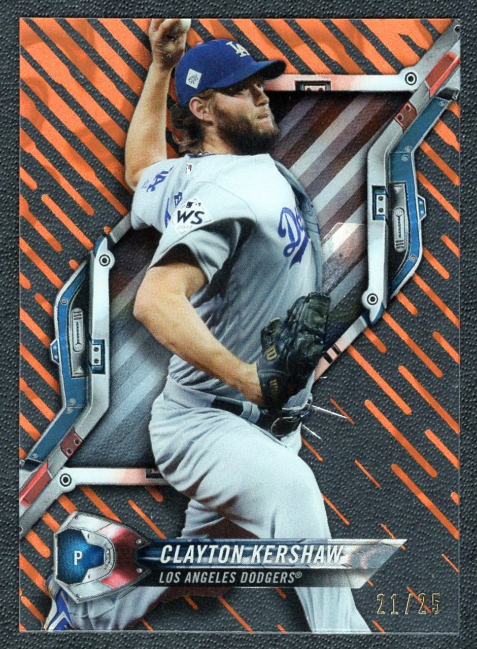 2018 Topps High Tek #HT-CK Clayton Kershaw Orange Wave 21/25