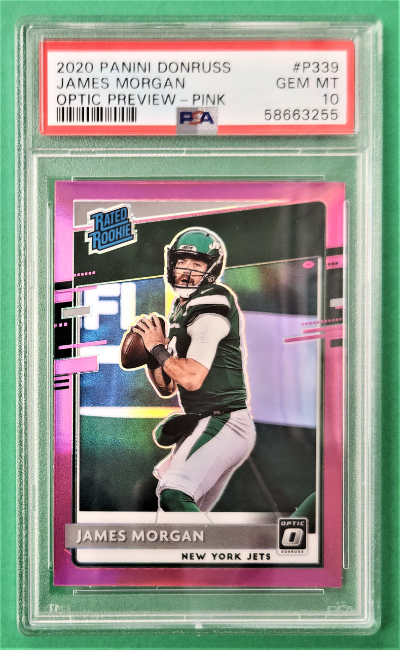 2020 Panini Donruss #P-339 James Morgan Optic Preview Pink PSA 10