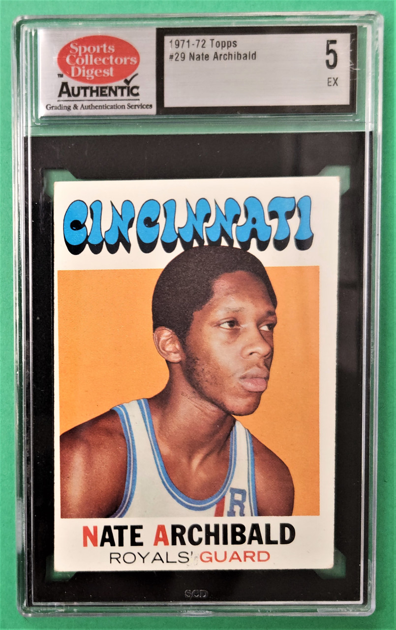 1971/72 Topps #29 Nate Archibald  SCG 5