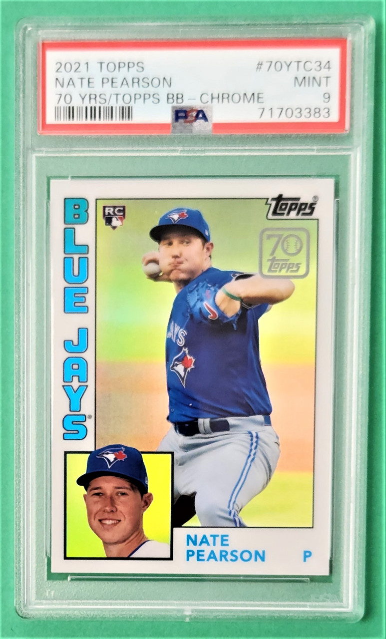 2021 Topps Series 2 #70YTC-34 Nate Pearson Chrome 70 Years of Topps Rookie/RC  PSA 9 - The Baseball Card King, Inc.