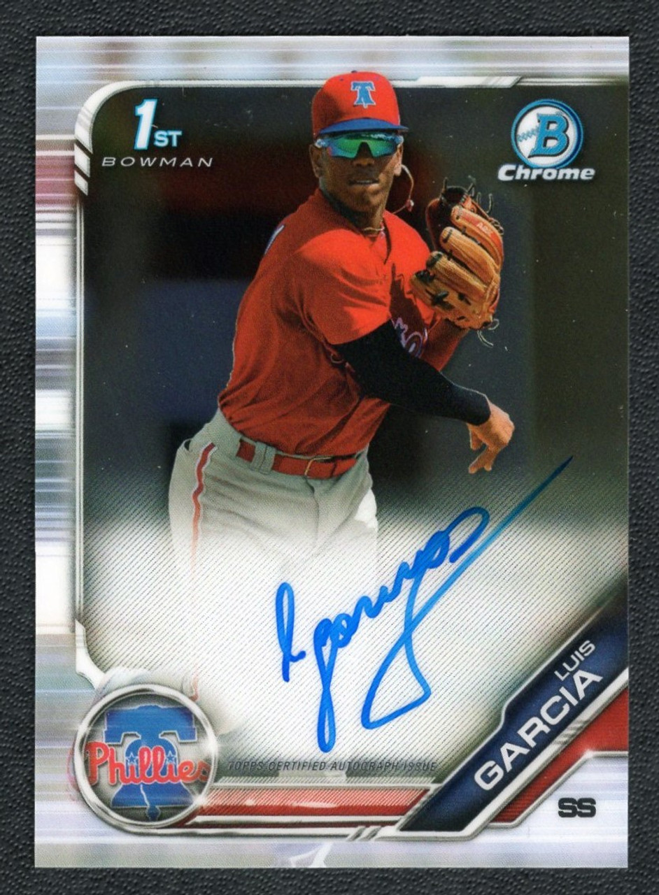 Luis Garcia 1st Bowman Chrome Autographs