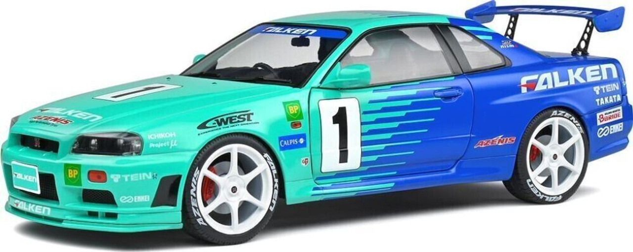 1999 Nissan Skyline (R34) GT-R - Falken Livery - 1:18 Model Car by Solido