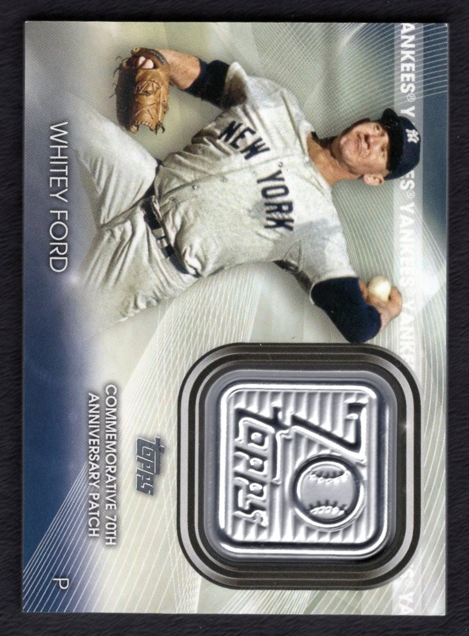2021 Topps Series 2 #T70P-WF Whitey Ford 70th Anniversary Patch 