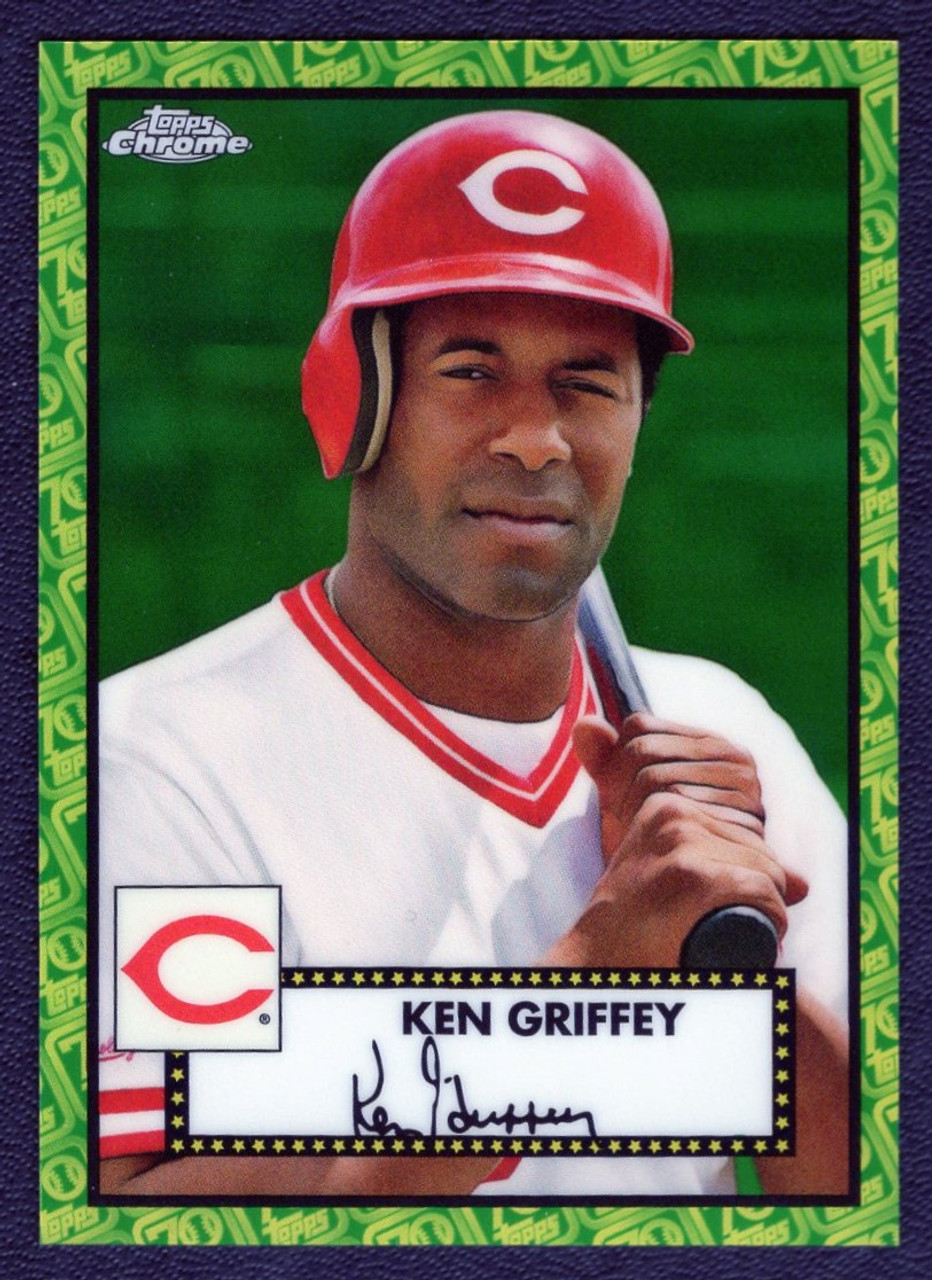 2021 Topps Chrome Platinum Anniversary #480 Ken Griffey Green Refractor 95/99