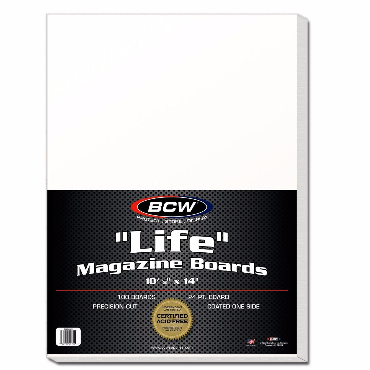 BCW Life Magazine Backing Boards 100ct Pack / Case of 5