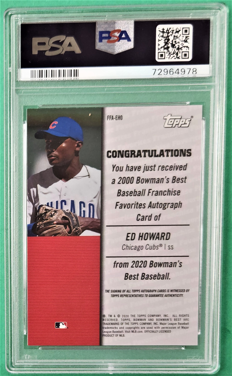 2020 Bowman's Best #FFA-EHO Ed Howard Franchise Favorites Autograph 183/250 PSA 9