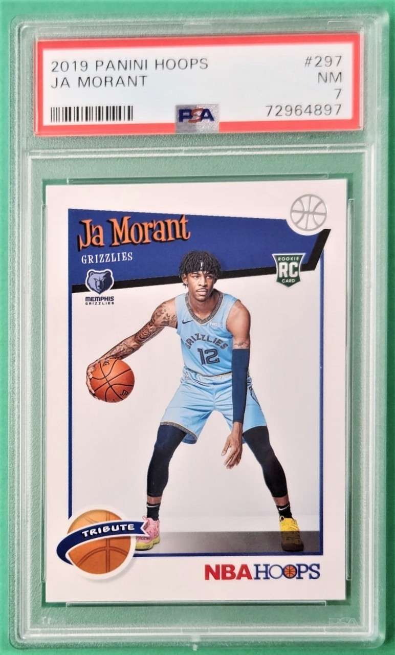 2019/20 Panini Hoops #297 Ja Morant Rookie/RC PSA 7