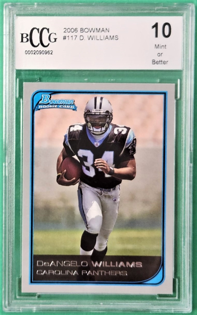 2006 Bowman #117 DeAngelo Williams Rookie BCCG 10