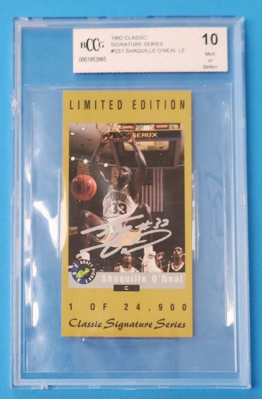 1994 Classic Signature Series #SS1 Shaquille O'Neal Limited Edition Beckett MINT 10