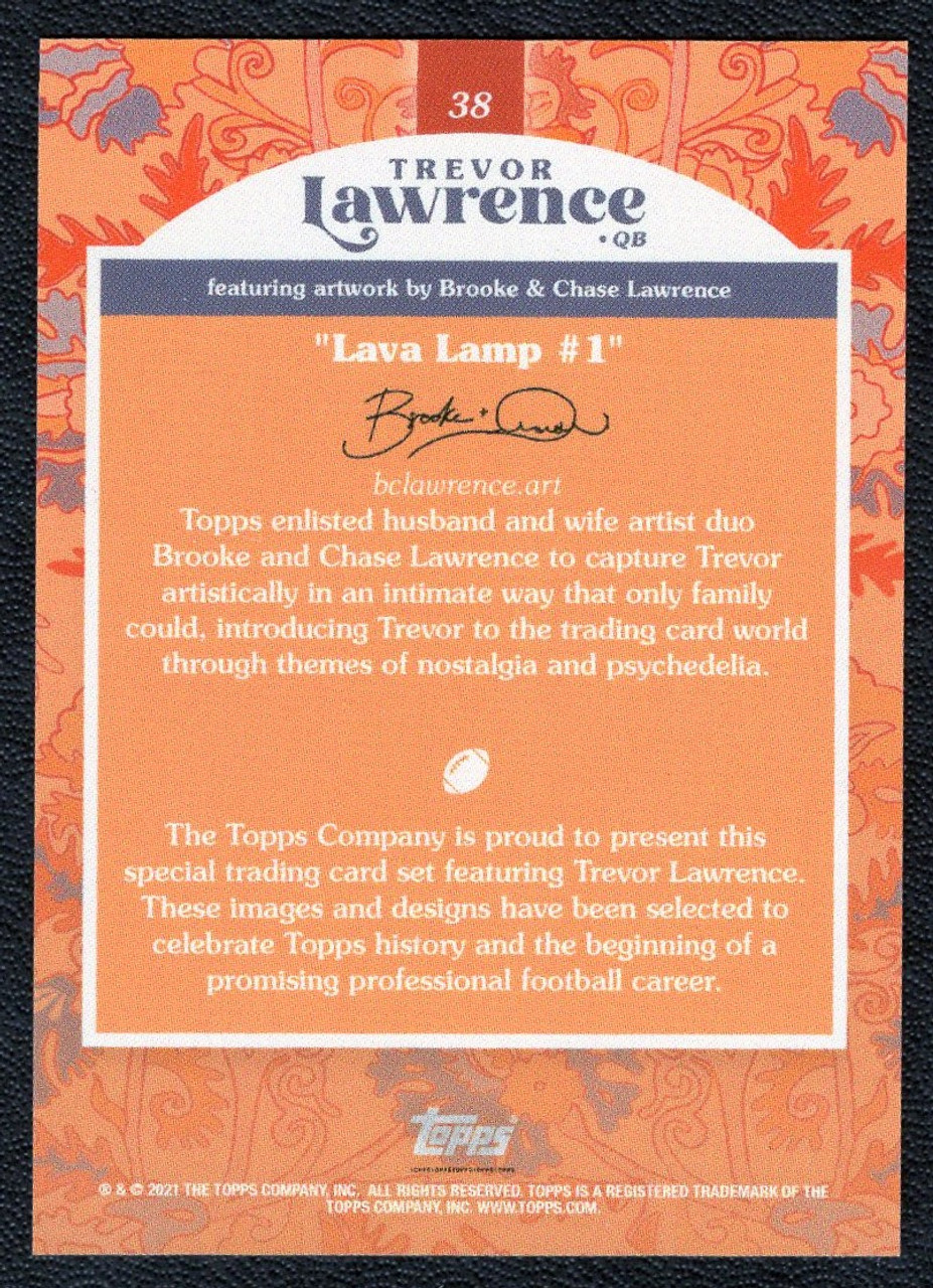 2021 Topps X Trevor Lawrence #38 "Lava Lamp #1"