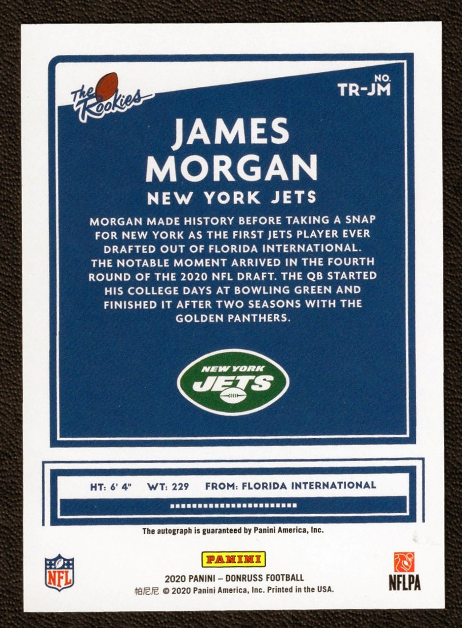 2020 Panini Donruss #TR-JM James Morgan The Rookies Autograph 277/299