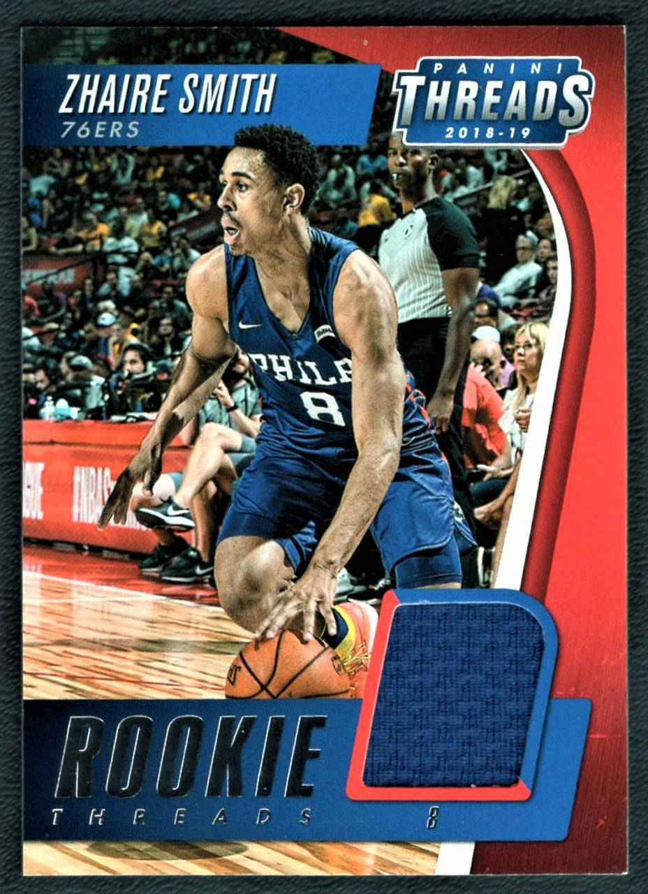 2018/19 Panini Threads #RT-ZS Zhaire Smith Rookie Threads Jersey Relic 