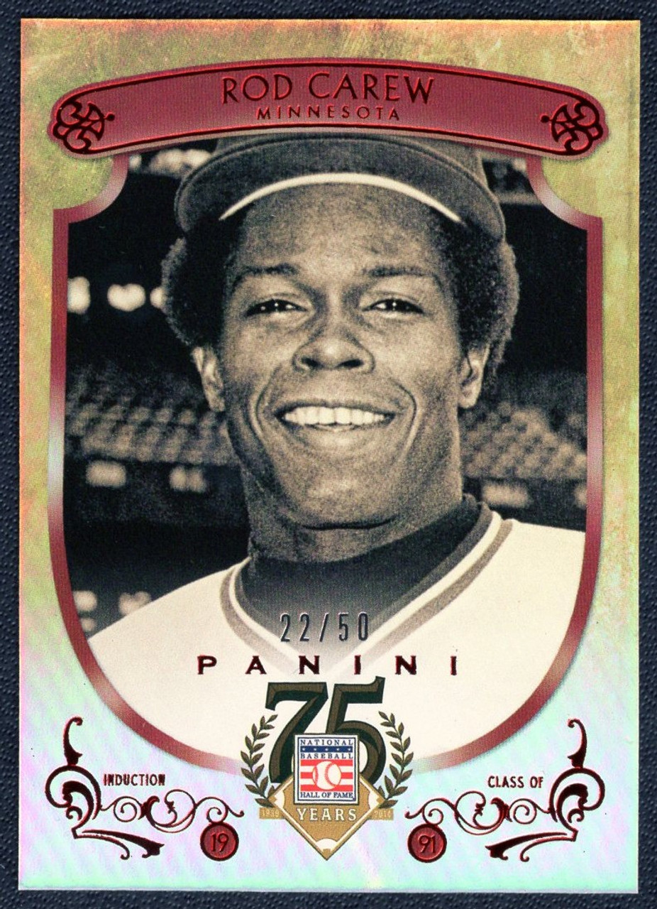 2014 Panini Cooperstown #69 Rod Carew Red Parallel 22/50 - The