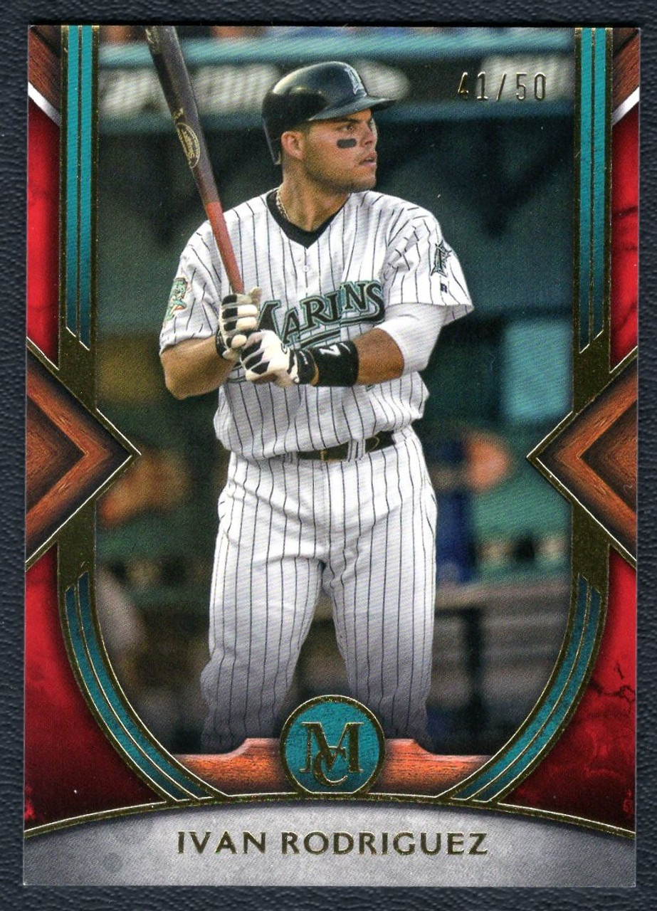2022 Topps Museum Collection #80 Ivan Rodriguez Red Parallel 41/50