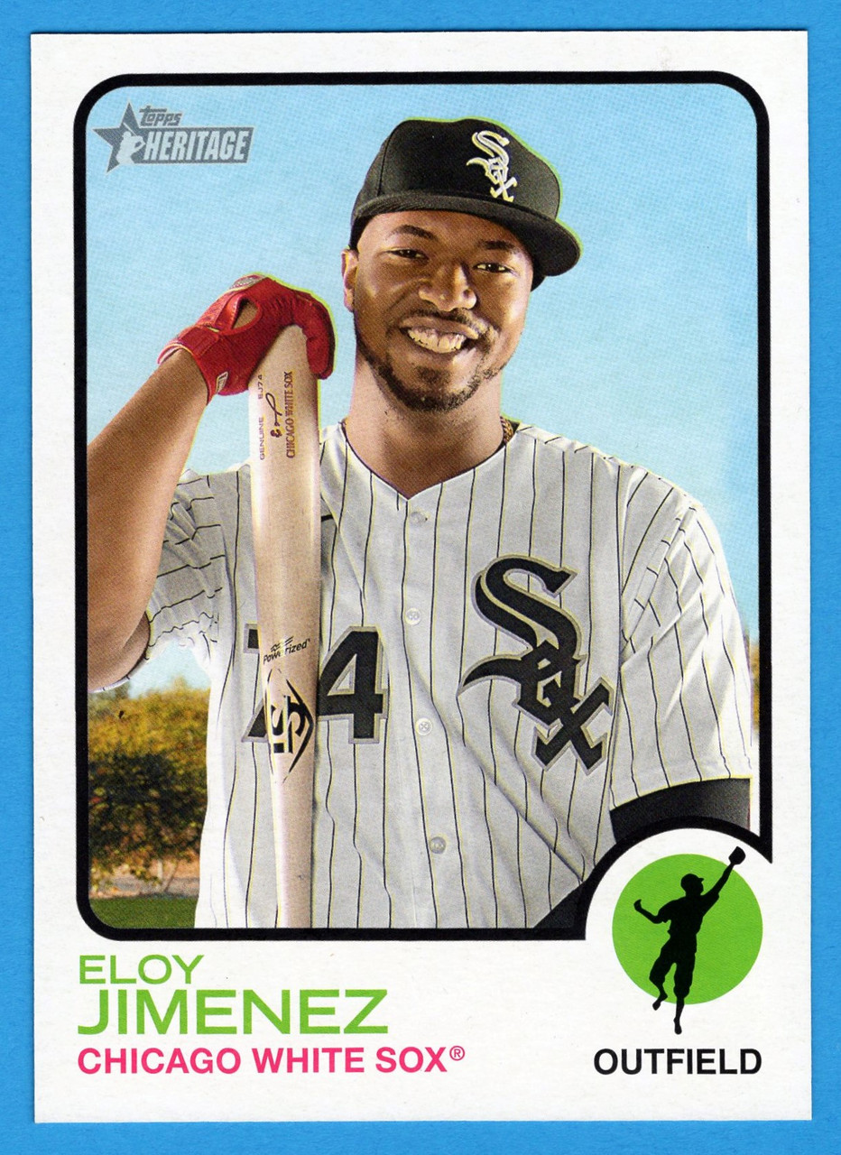 2022 Topps Heritage #OB-EJ Eloy Jimenez Oversized Base 1973 Topps