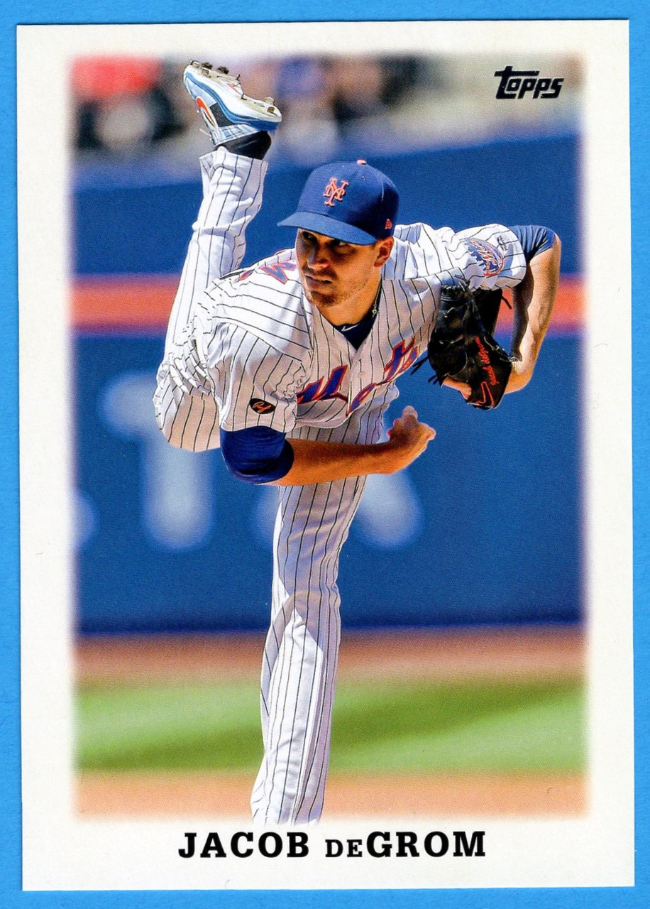 2023 Topps Series 1 #88LL-11 Jacob DeGrom Oversized 1988 Topps League Leaders