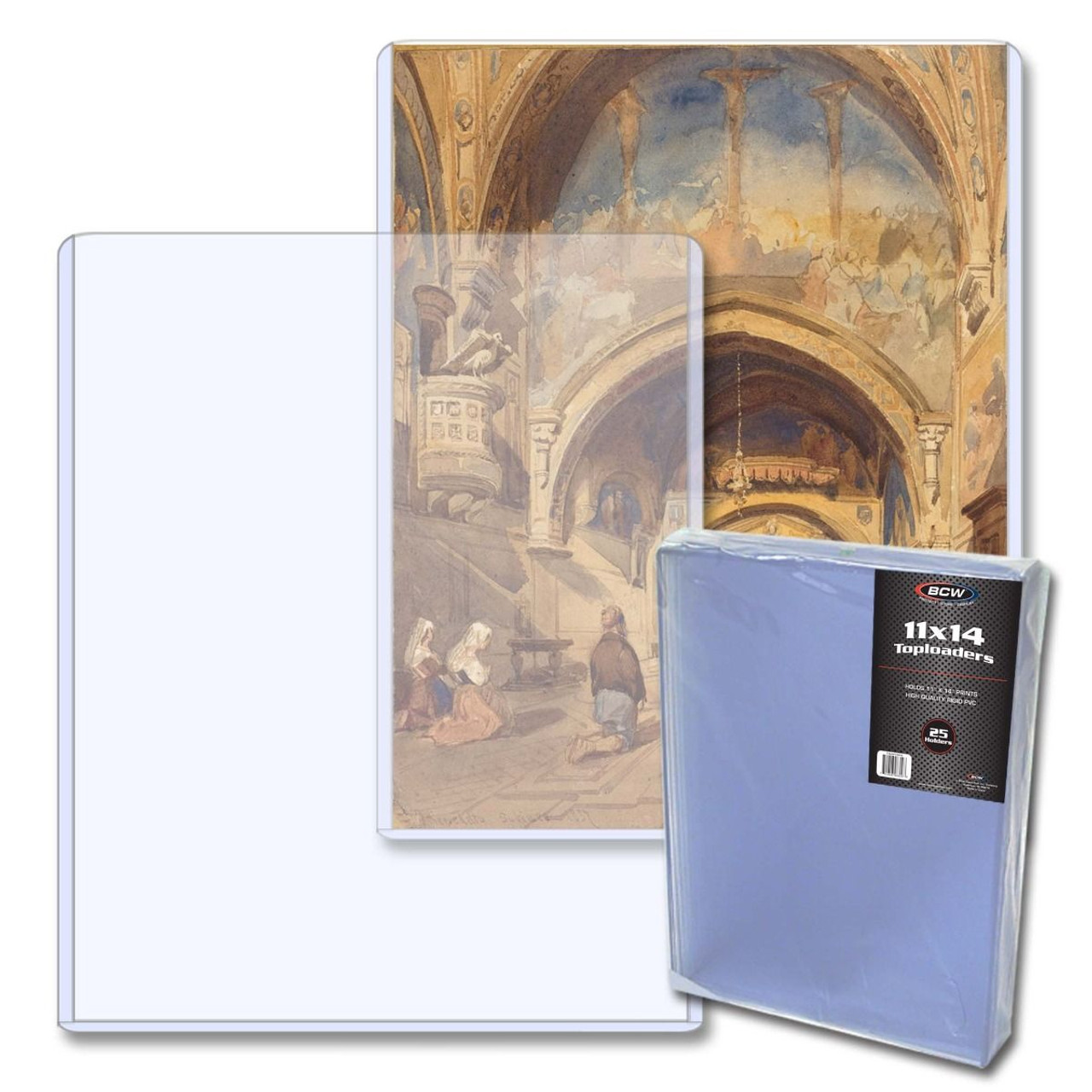 BCW 11x14 Topload Holder 25ct Pack / Case of 4