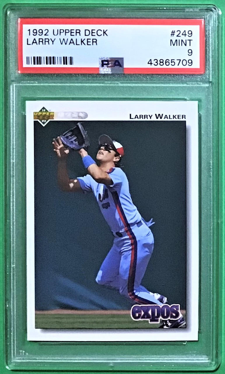 1992 Upper Deck #249 Larry Walker PSA 9