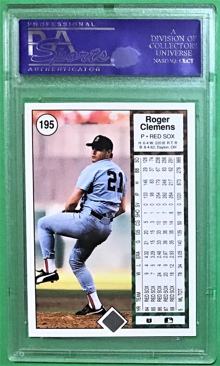 1989 Upper Deck #195 Roger Clemens PSA 9