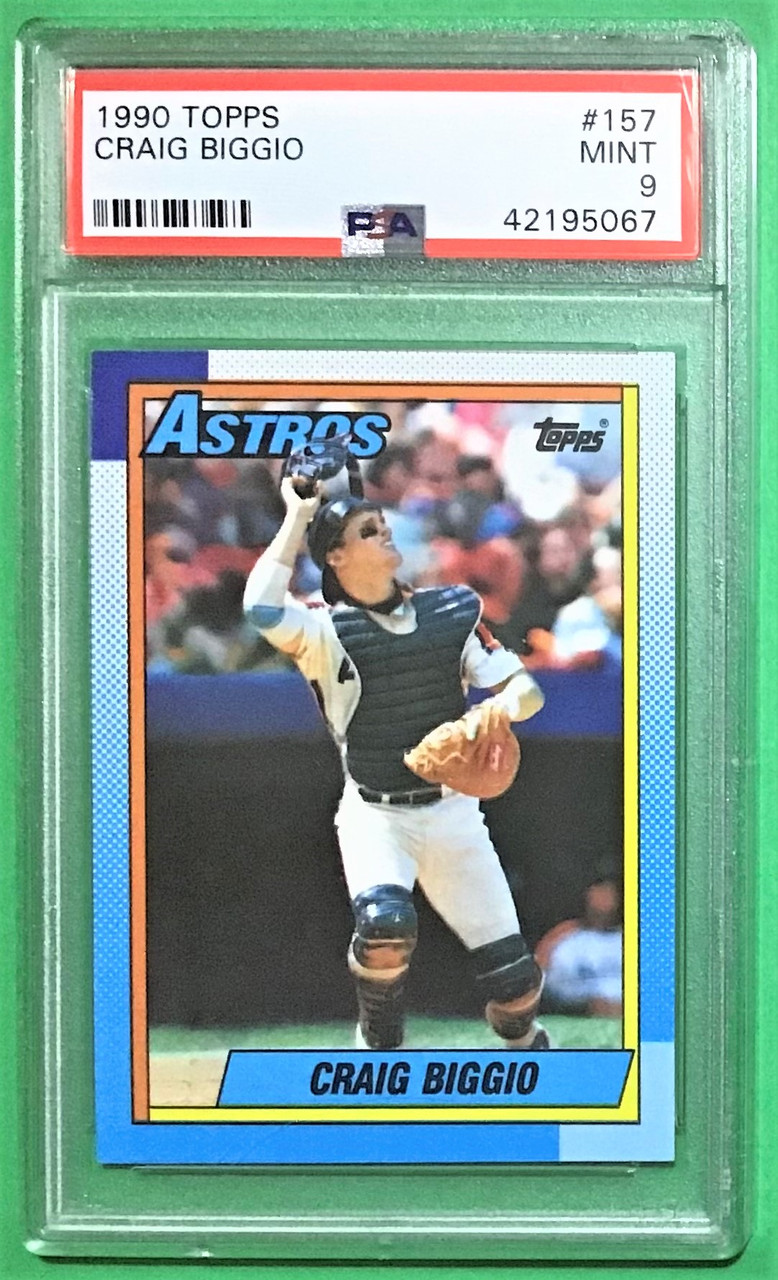 1990 Topps #157 Craig Biggio PSA 9