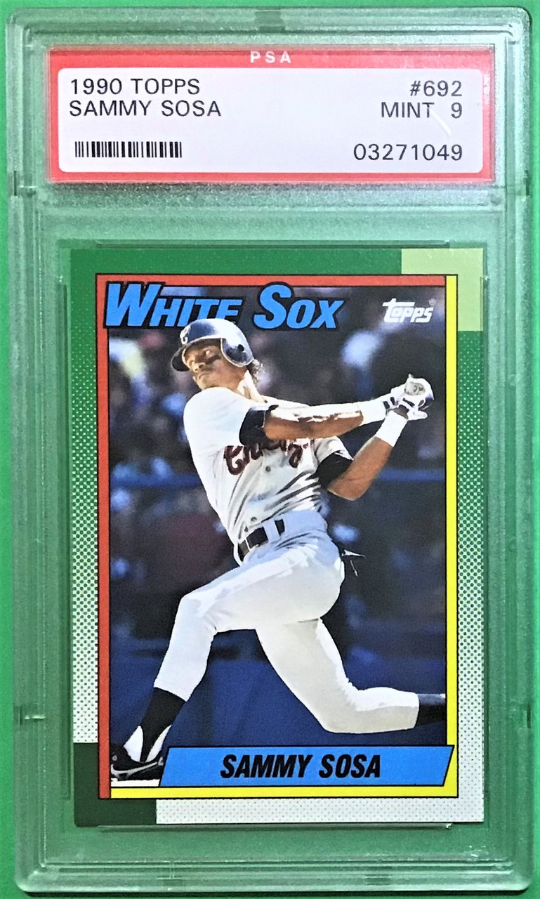 Sammy Sosa 1990 Fleer Rookie Card (PSA)