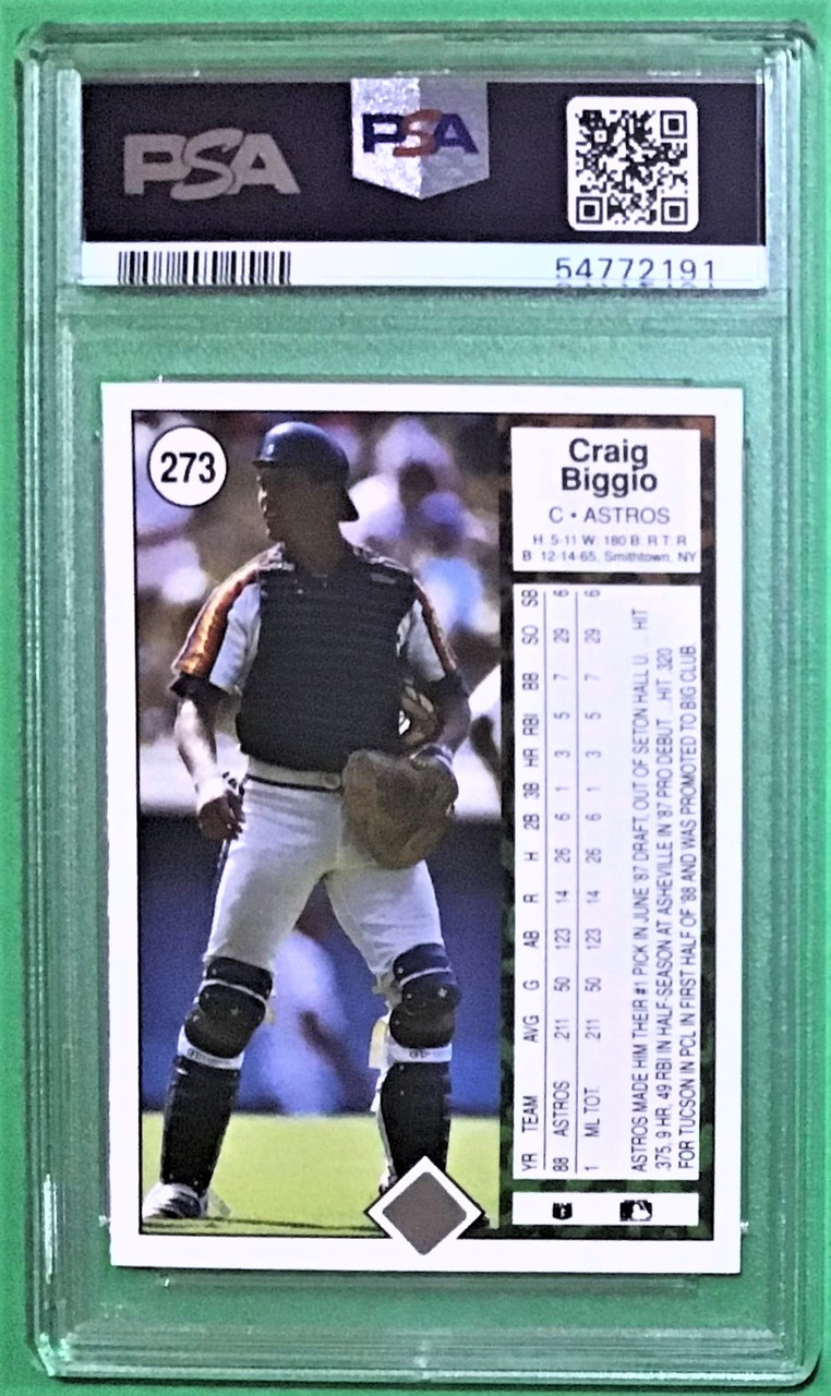 1989 Upper Deck #273 Craig Biggio PSA 9