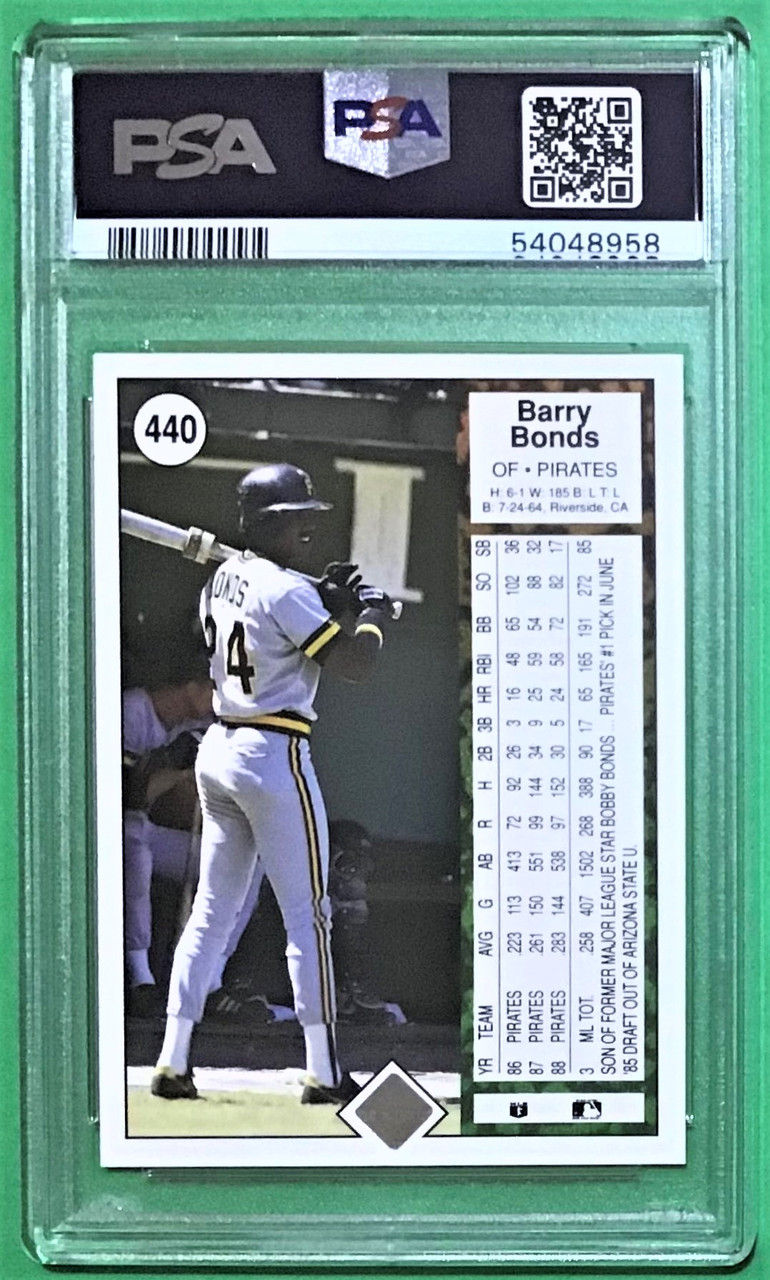 1989 Upper Deck #440 Barry Bonds PSA 9