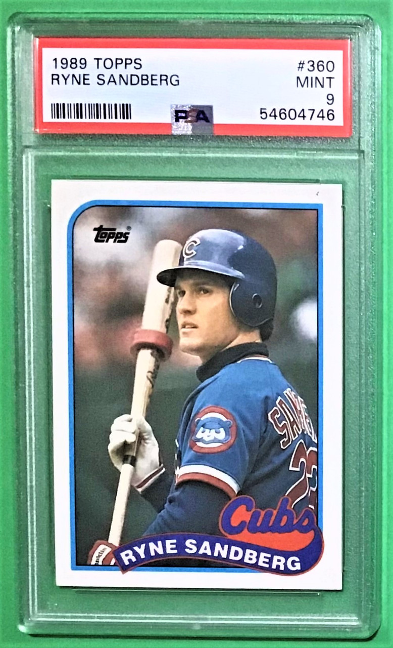 1989 Topps #360 Ryne Sandberg PSA 9