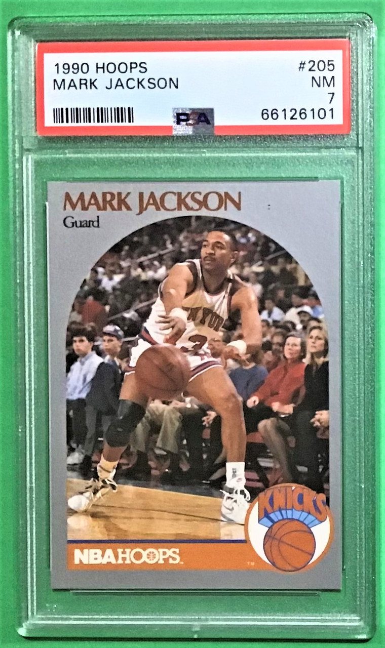 1990 Hoops #205 Mark Jackson / Menendez Brothers PSA 7