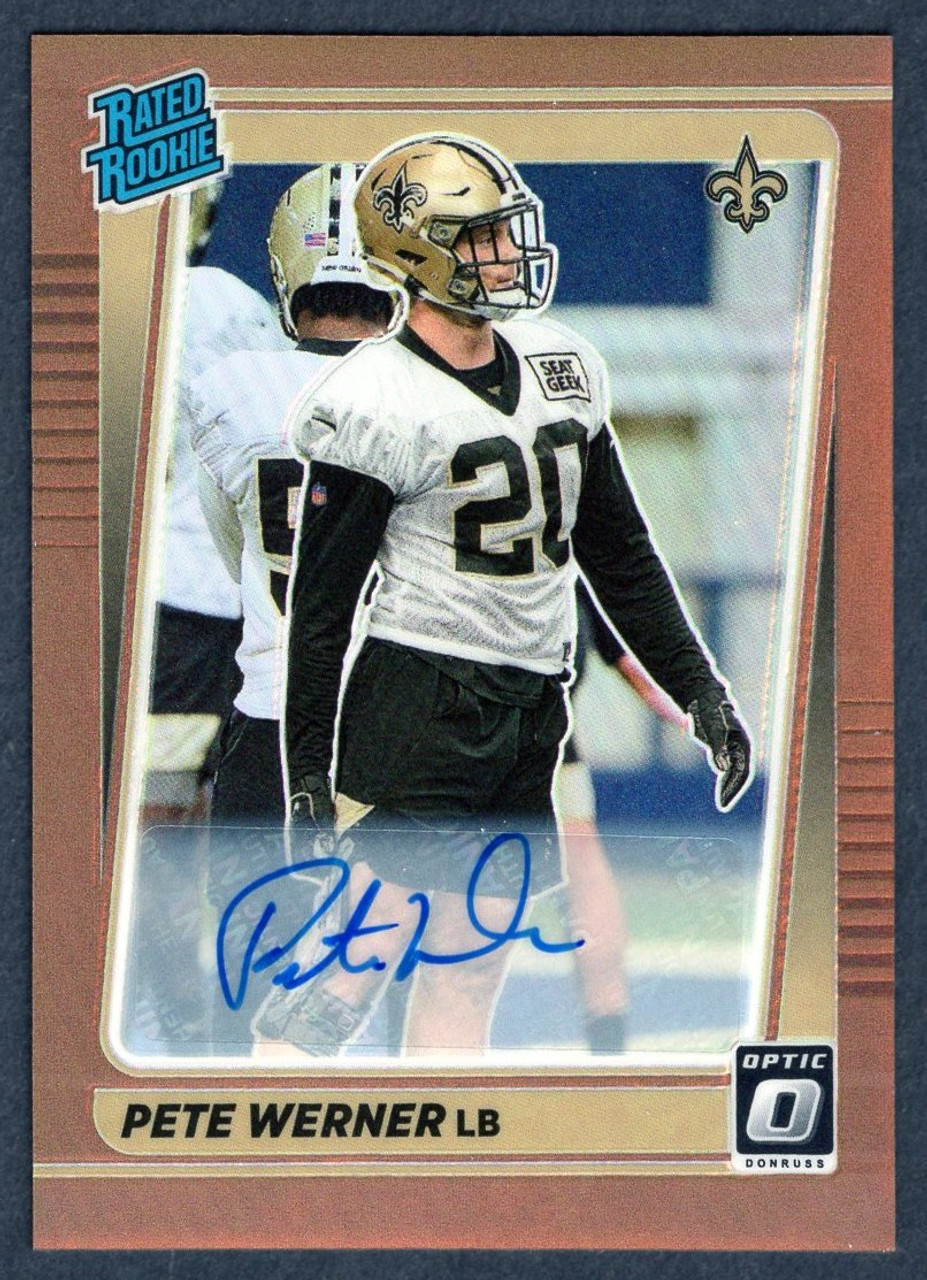 2021 Panini Donruss Optic #276 Pete Werner Bronze Rated Rookie Autograph