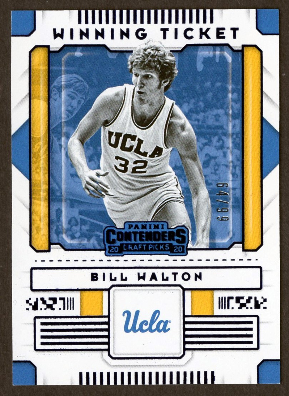 2020 Panini Contenders Draft Picks #28 Bill Walton Winning Ticket 64/99