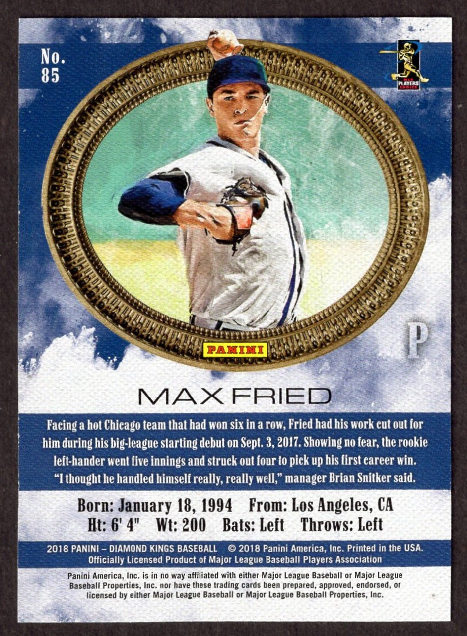 Topps Baseball Max Fried Sports Trading Cards & Accessories 2019