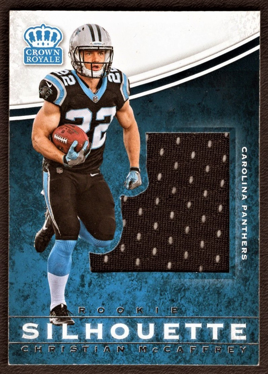 2017 Panini Crown Royale Preferred #3 Christian McCaffrey Rookie Silhoutte  Jersey Relic - The Baseball Card King, Inc.