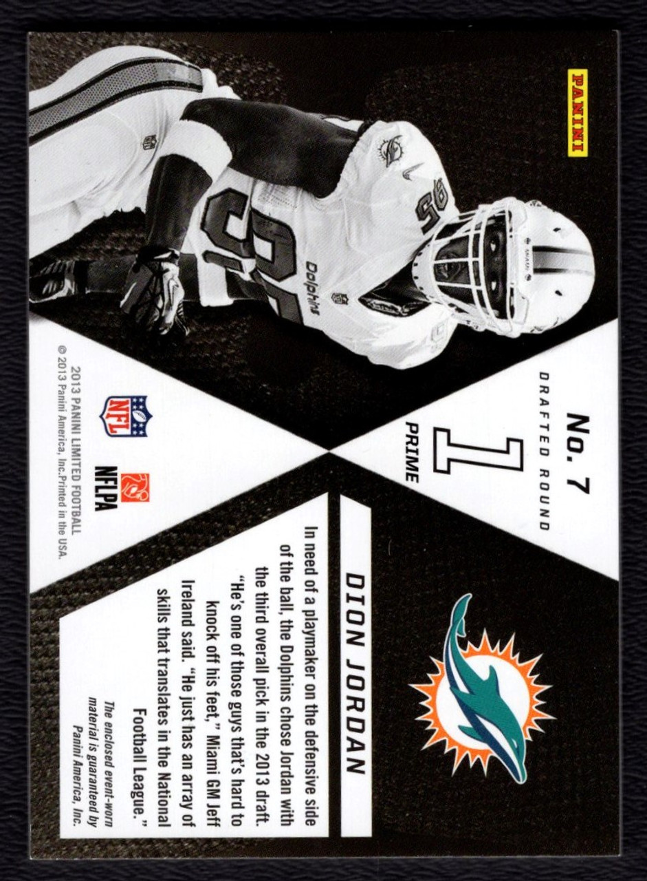 2013 Panini Limited #7 Dion Jordan Rookie Jersey Patch 40/99