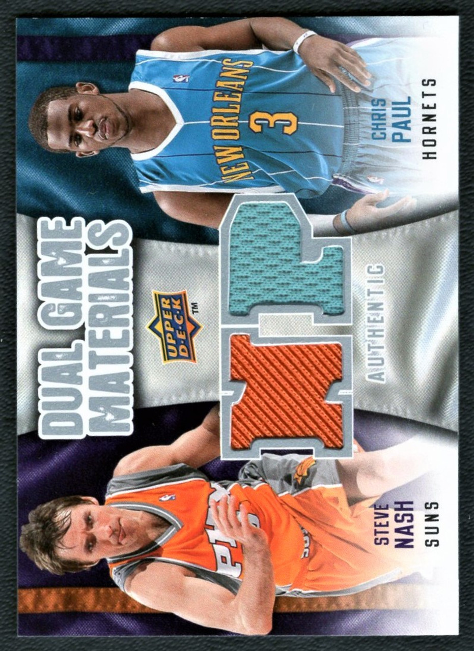 2009/10 Upper Deck #DG-NP Steve Nash / Chris Paul Dual Game Used Jersey Relic